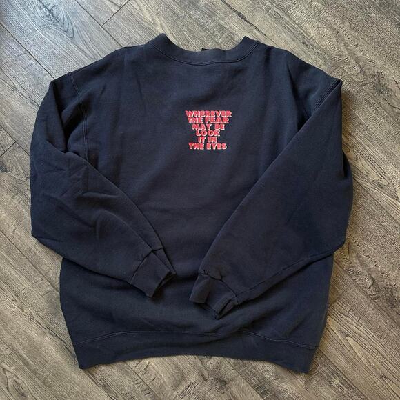 Vintage 90s No Fear Skate Faded Cotton Crewneck Sweatshirt - Picture 7 of 8